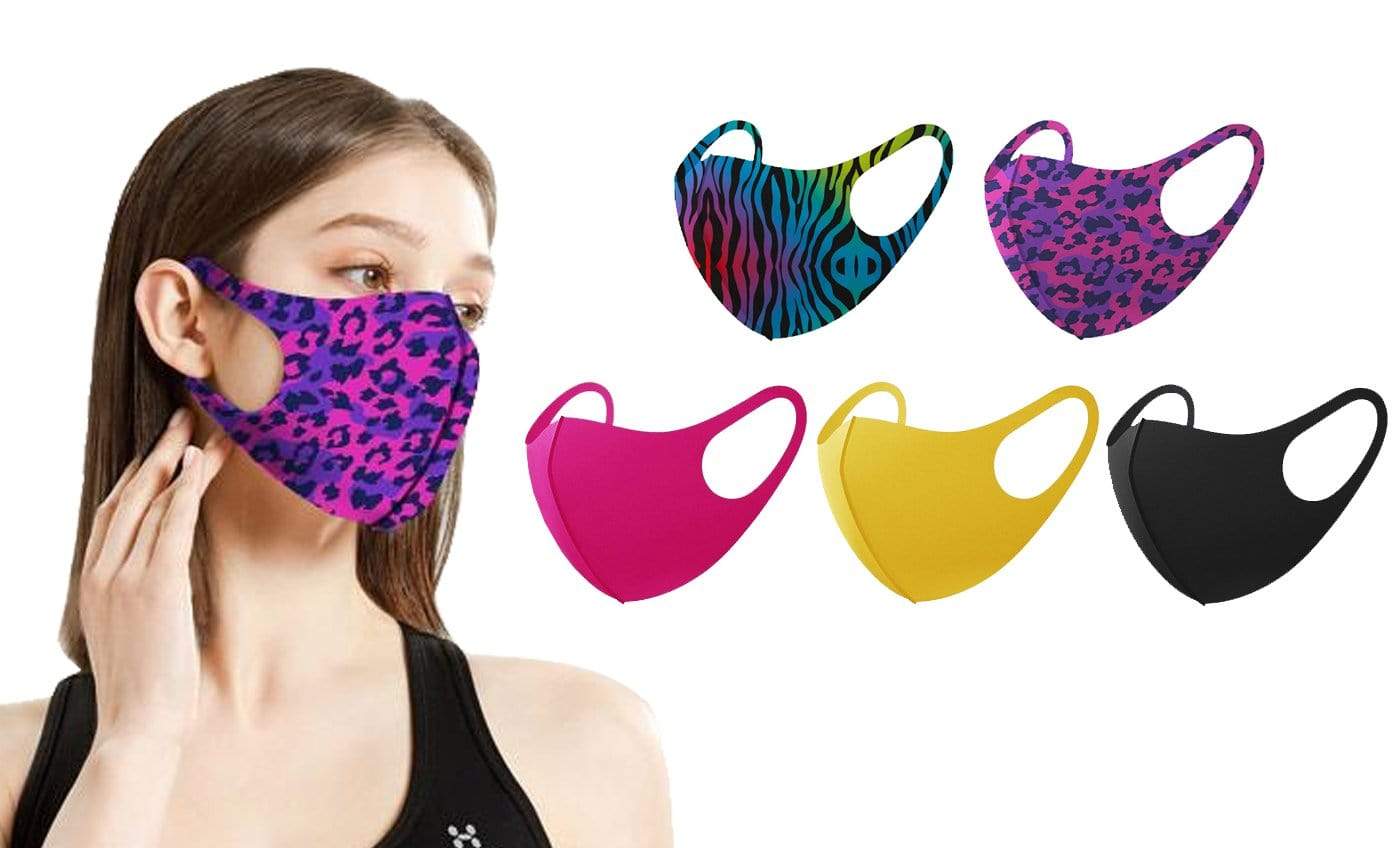 5 Pack Fun Prints Reusable Fabric Masks