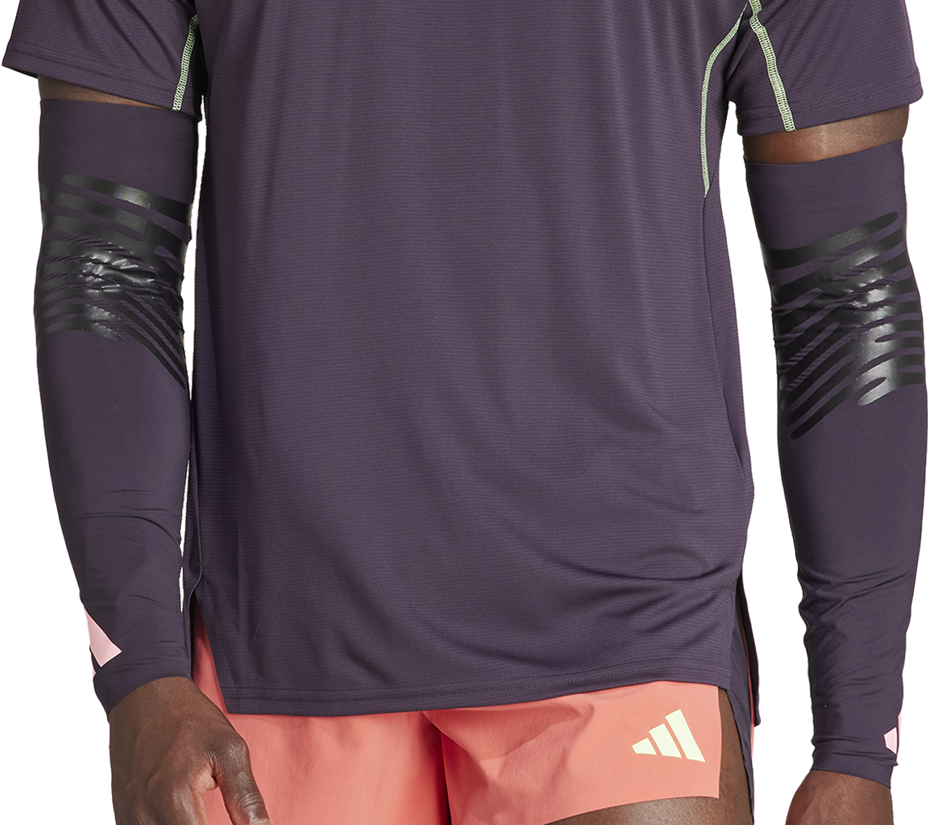 adidas Adizero Control Running Arm Sleeves - Purple