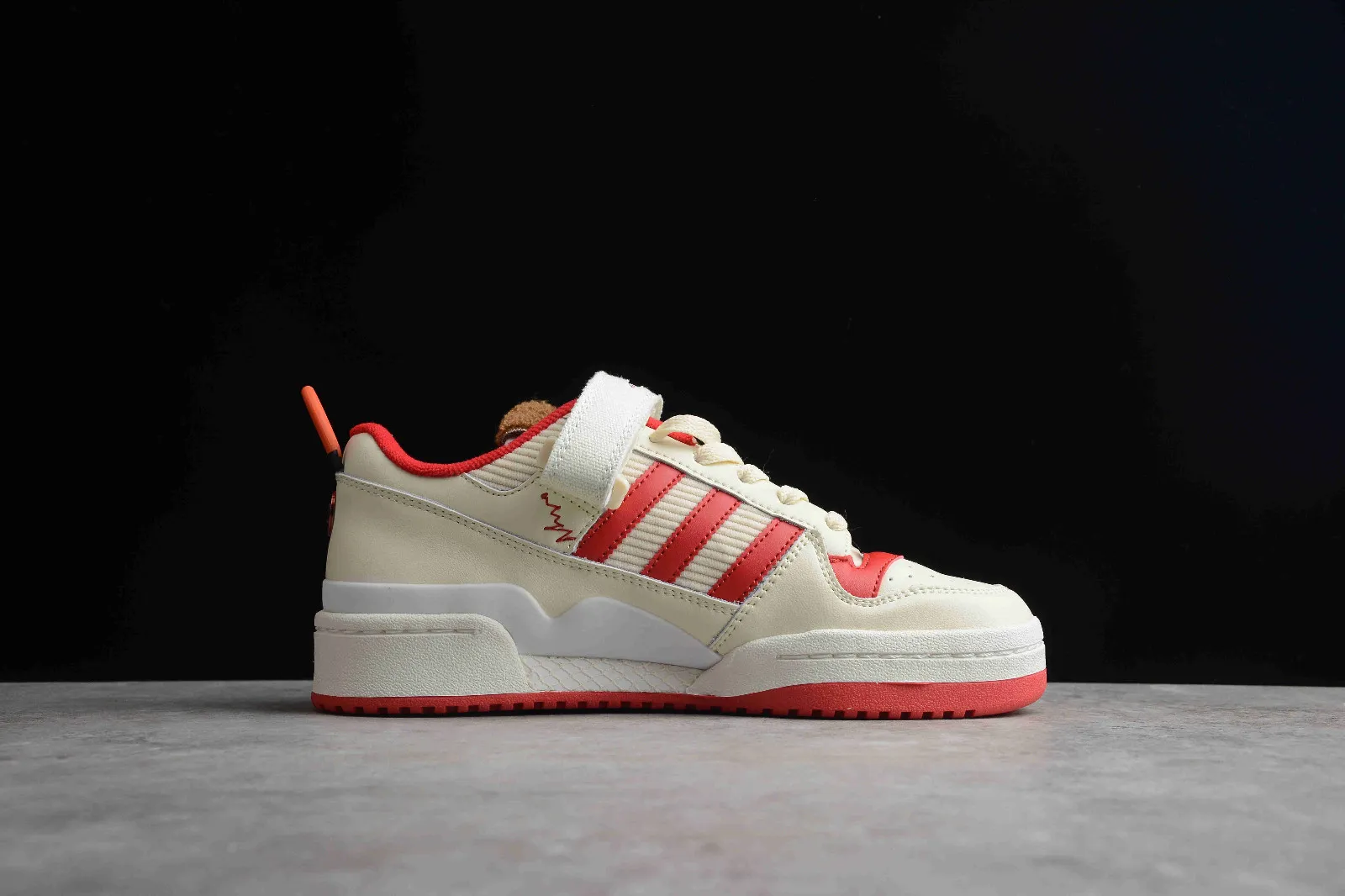 Adidas Forum Low Home Alone Cream White Collegiate Red Off White GZ4378