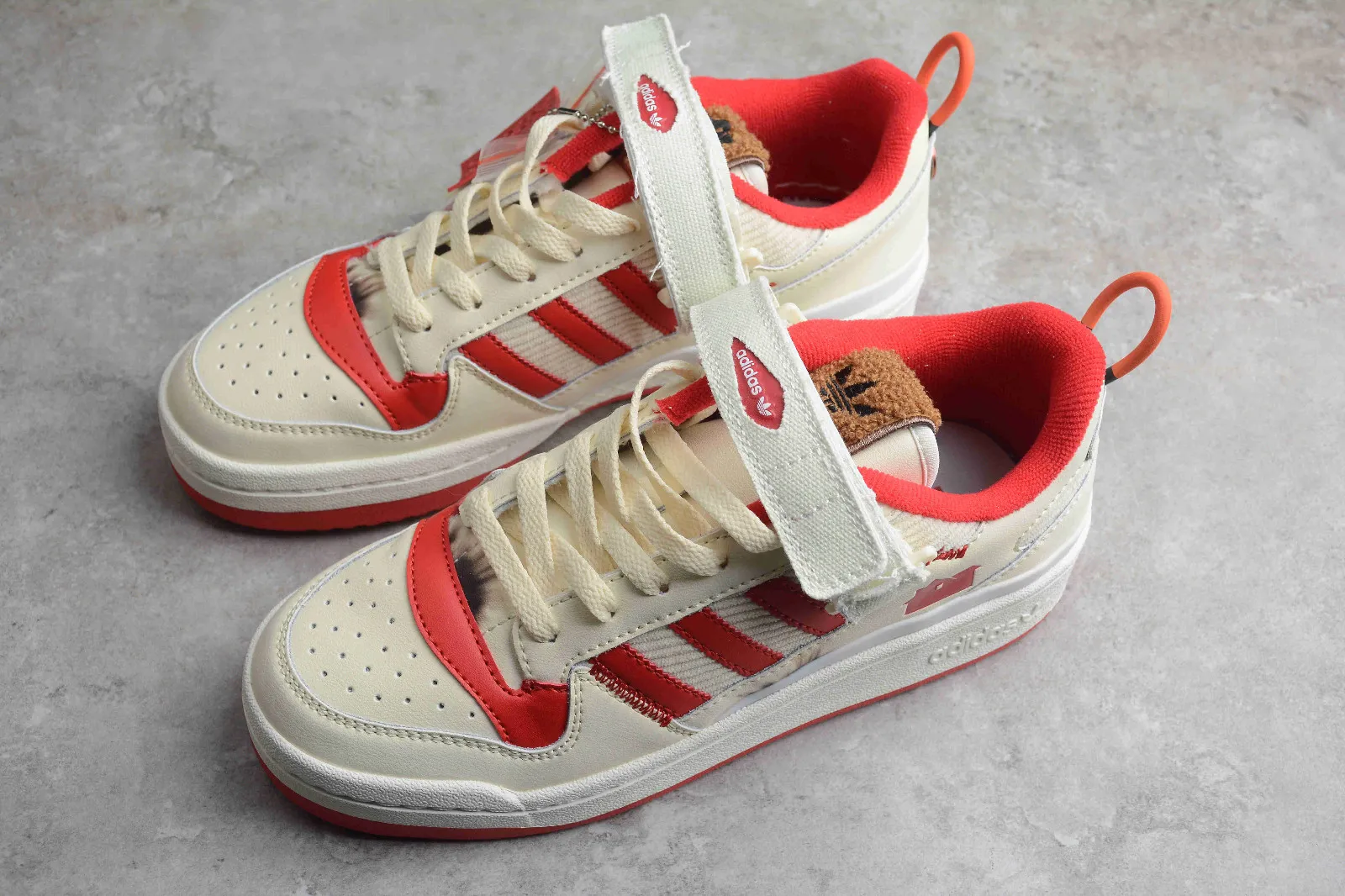 Adidas Forum Low Home Alone Cream White Collegiate Red Off White GZ4378