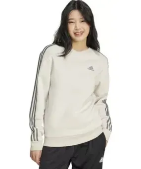 adidas Women's Essentials 3 Stripes Fleece Sweatshirt