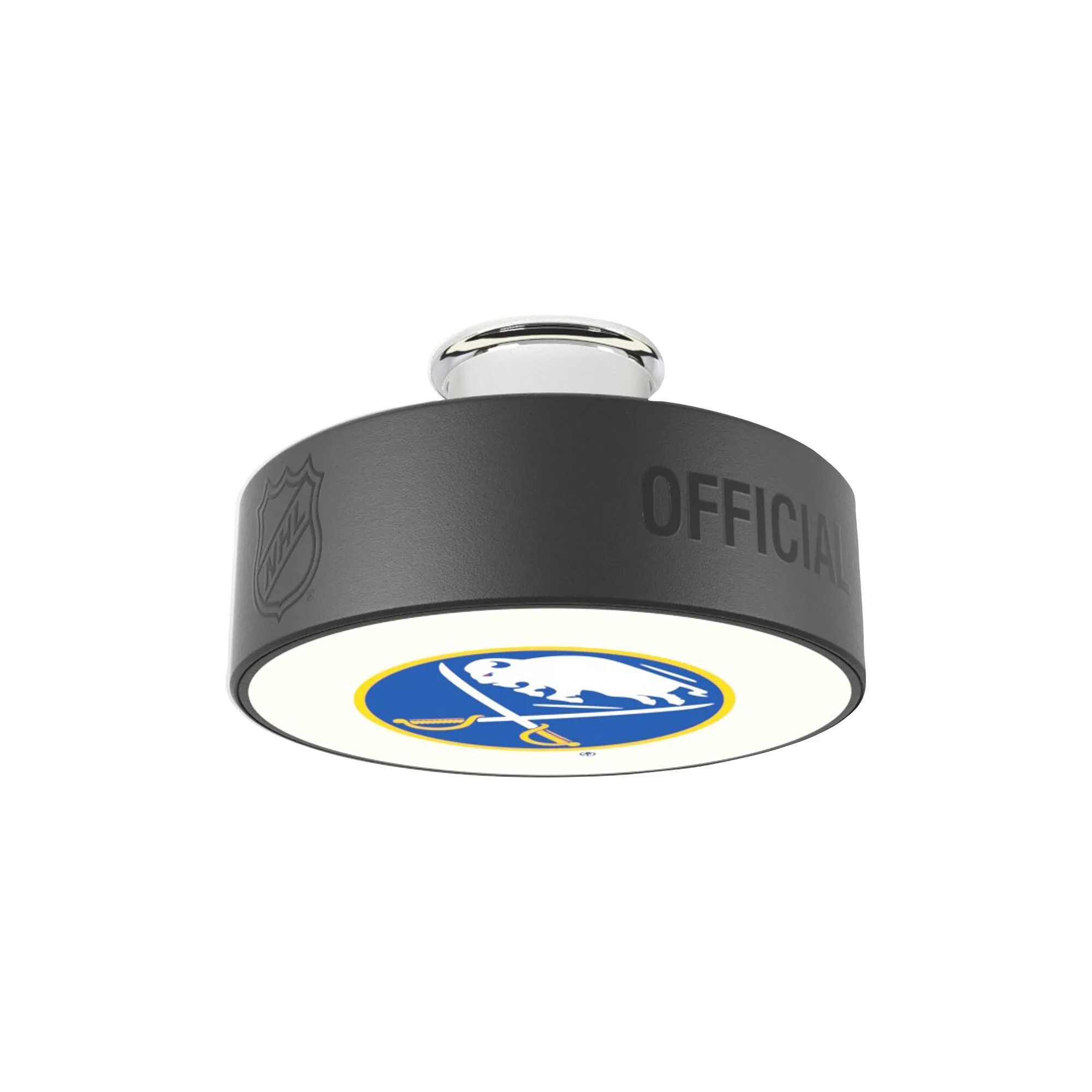 Buffalo Sabres Primary Logo Hockey Puck Light