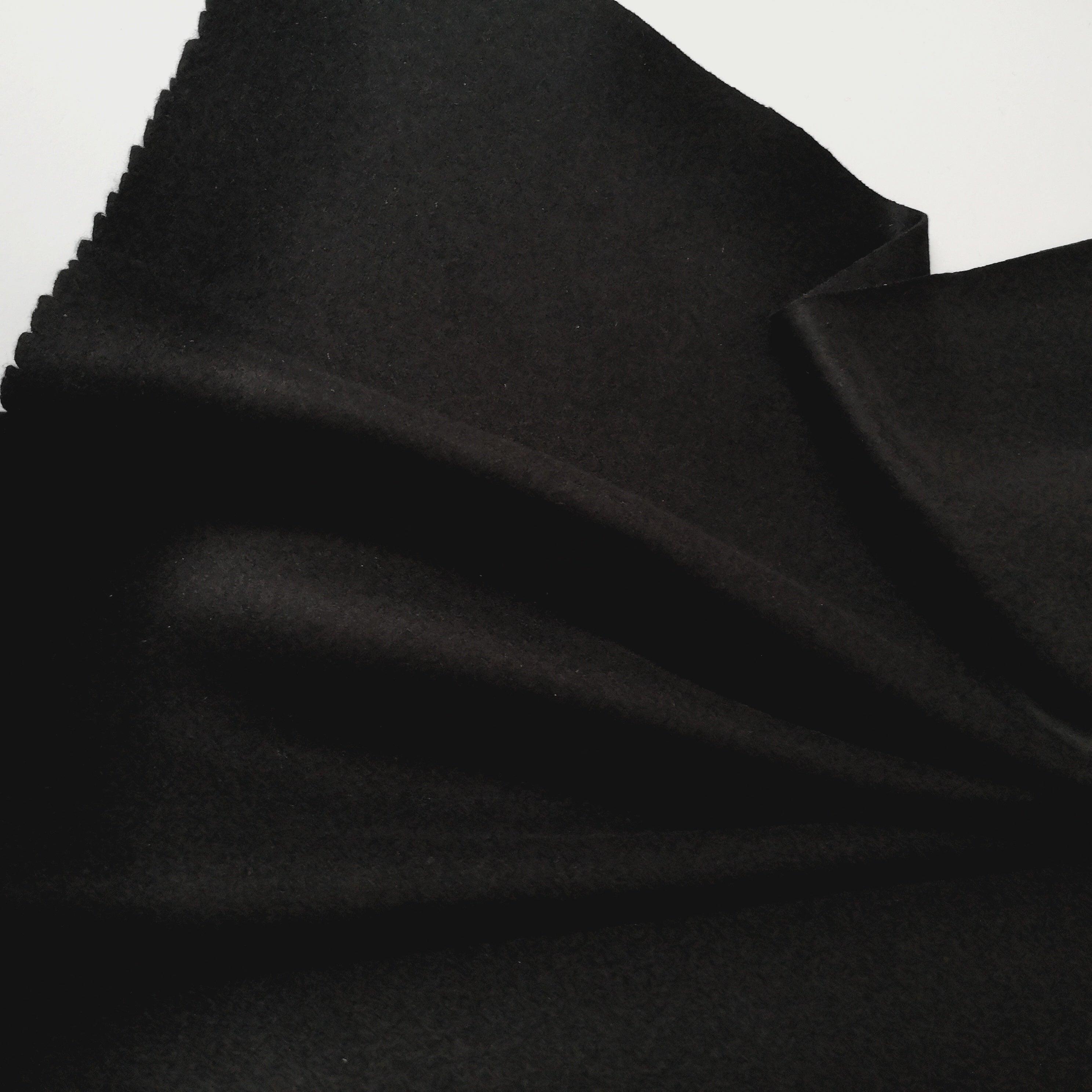 Cashmere blend fabric-Black