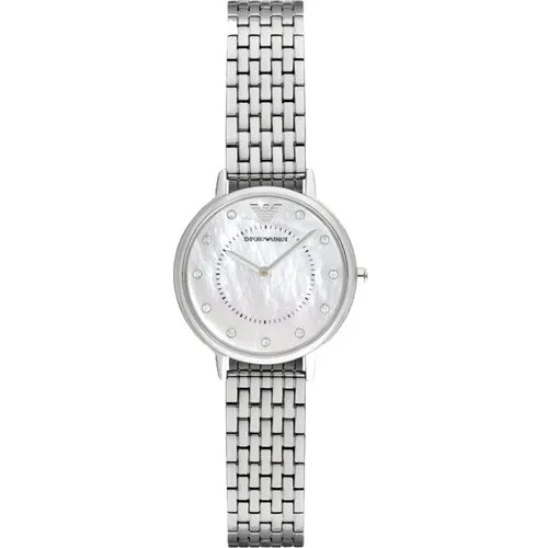 Emporio Armani Kappa White Mother-Of-Pearl Dial Women 28mm