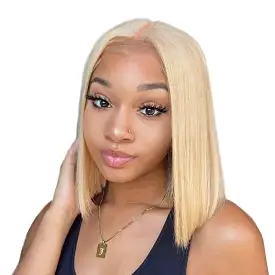 European Beauty Remy Human Hair 613 Blonde full lace human hair wig