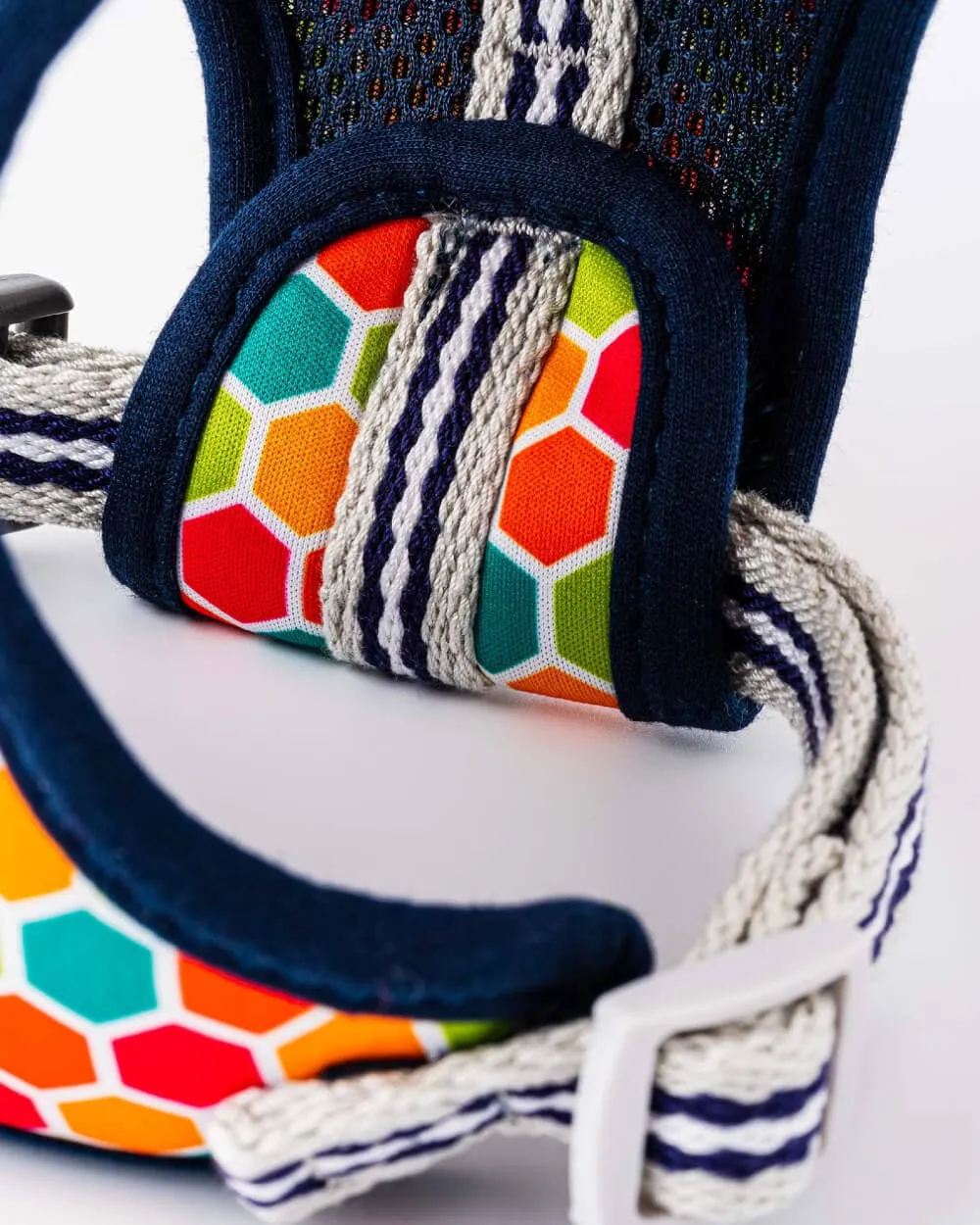 Fabric Dog Harness - Geometric Multi-color