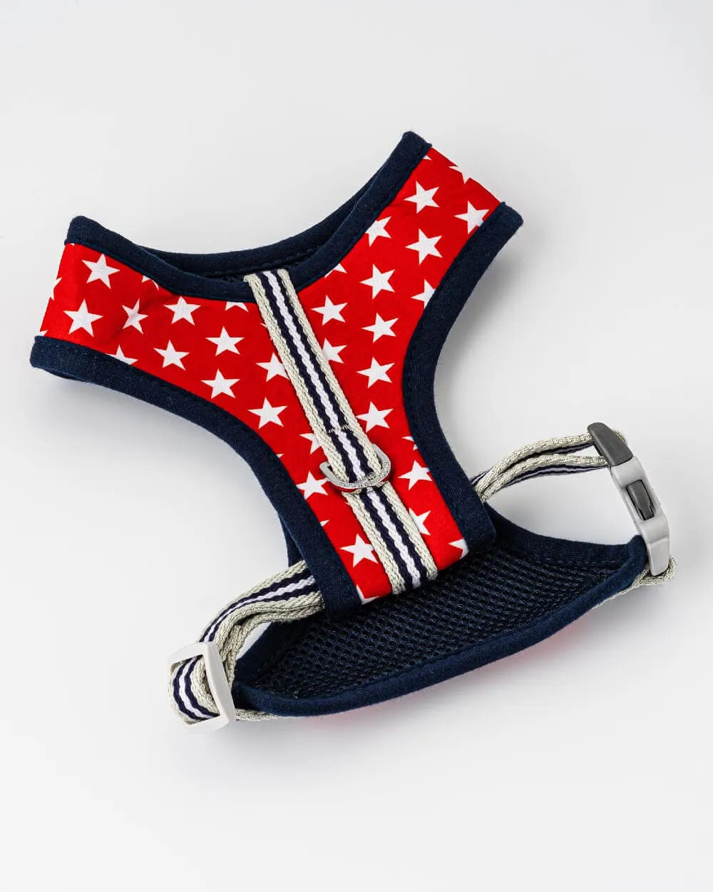 Fabric Dog Harness - Red Star