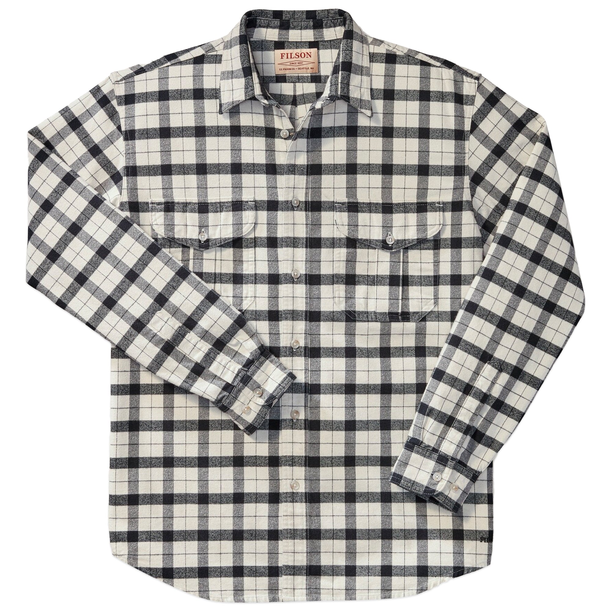 Filson Alaskan Guide Shirt - Cream Black