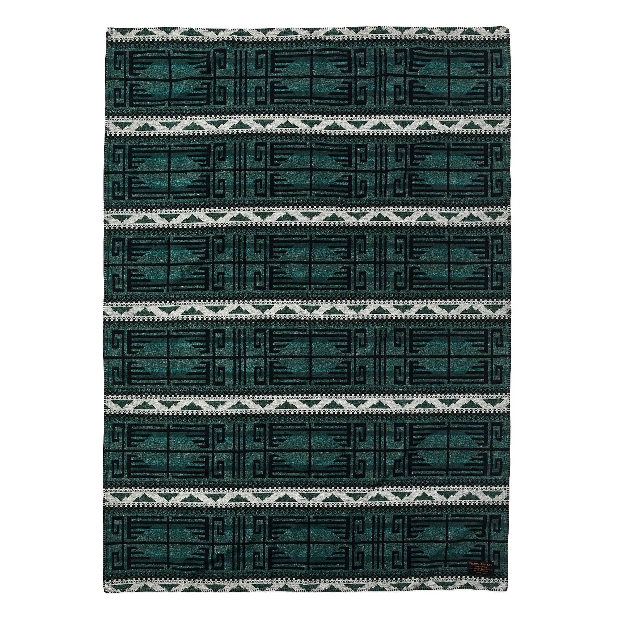 Filson Fire Mountain Blanket - Black / Green / Granite