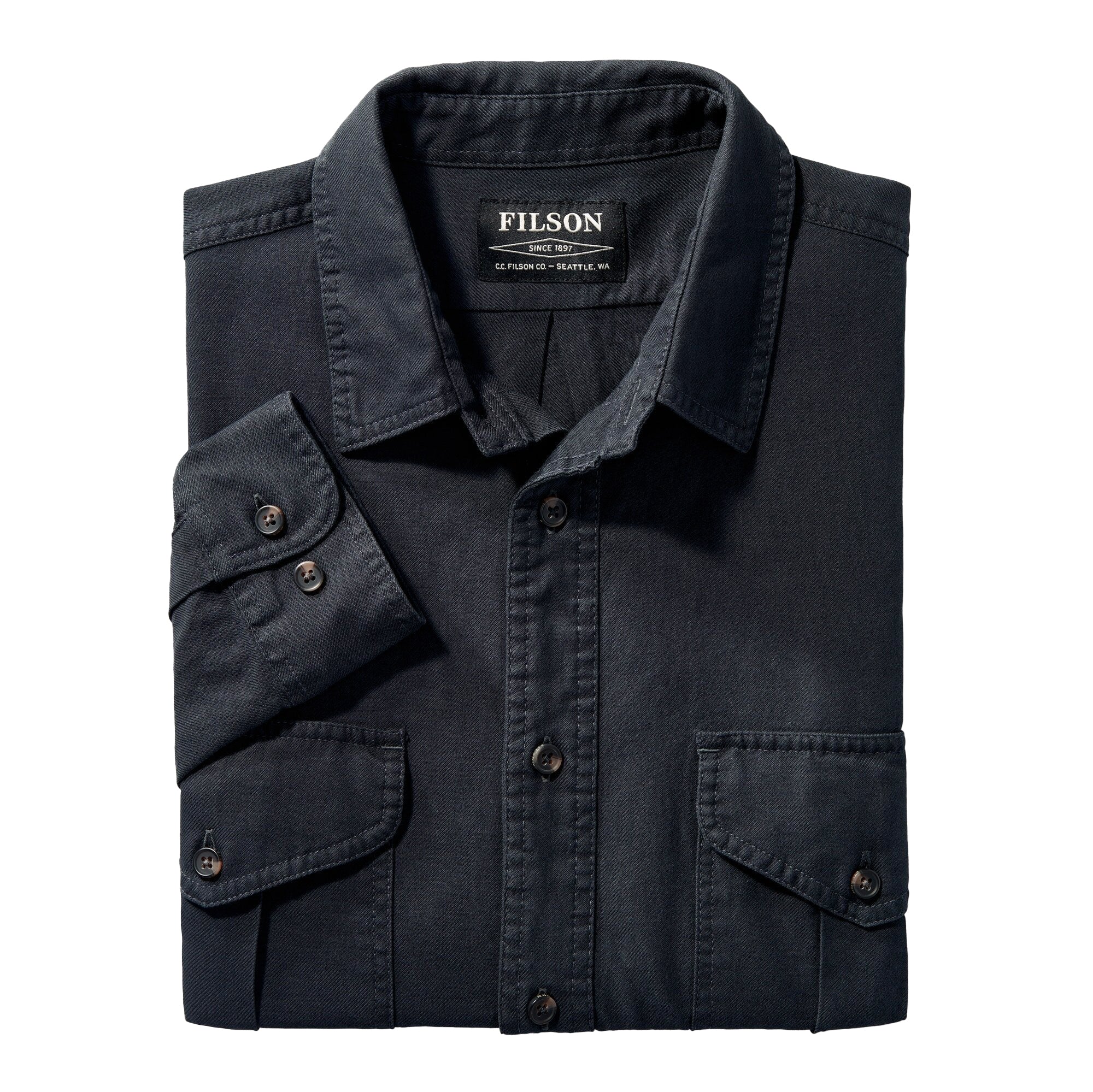 Filson Light Weight Alaskan Guide Shirt - Midnight Navy