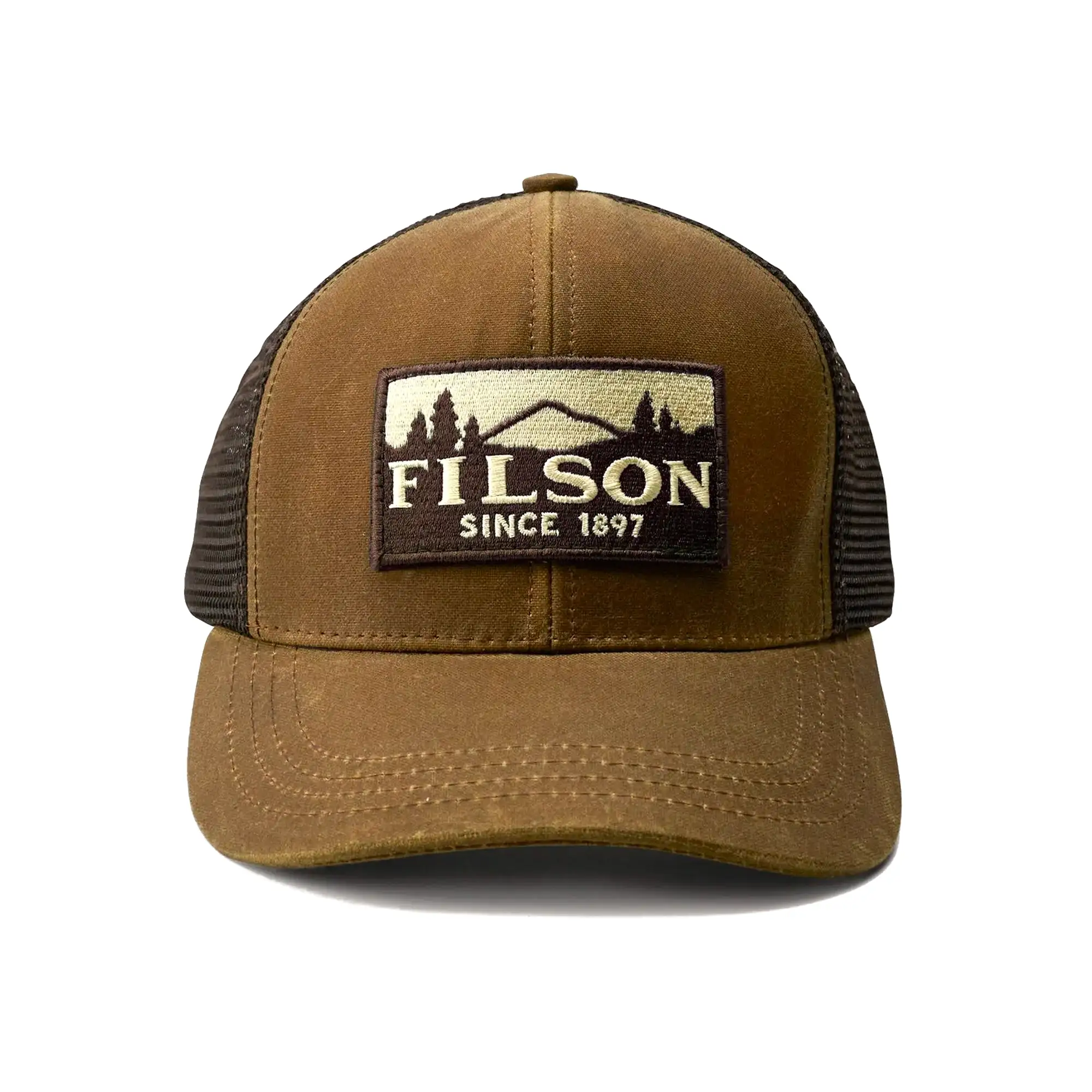 Filson Logger Mesh Cap - Oil Finish Dark Tan