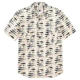 Filson Short Sleeve Washed Feather Cloth Shirt - Lures Natural