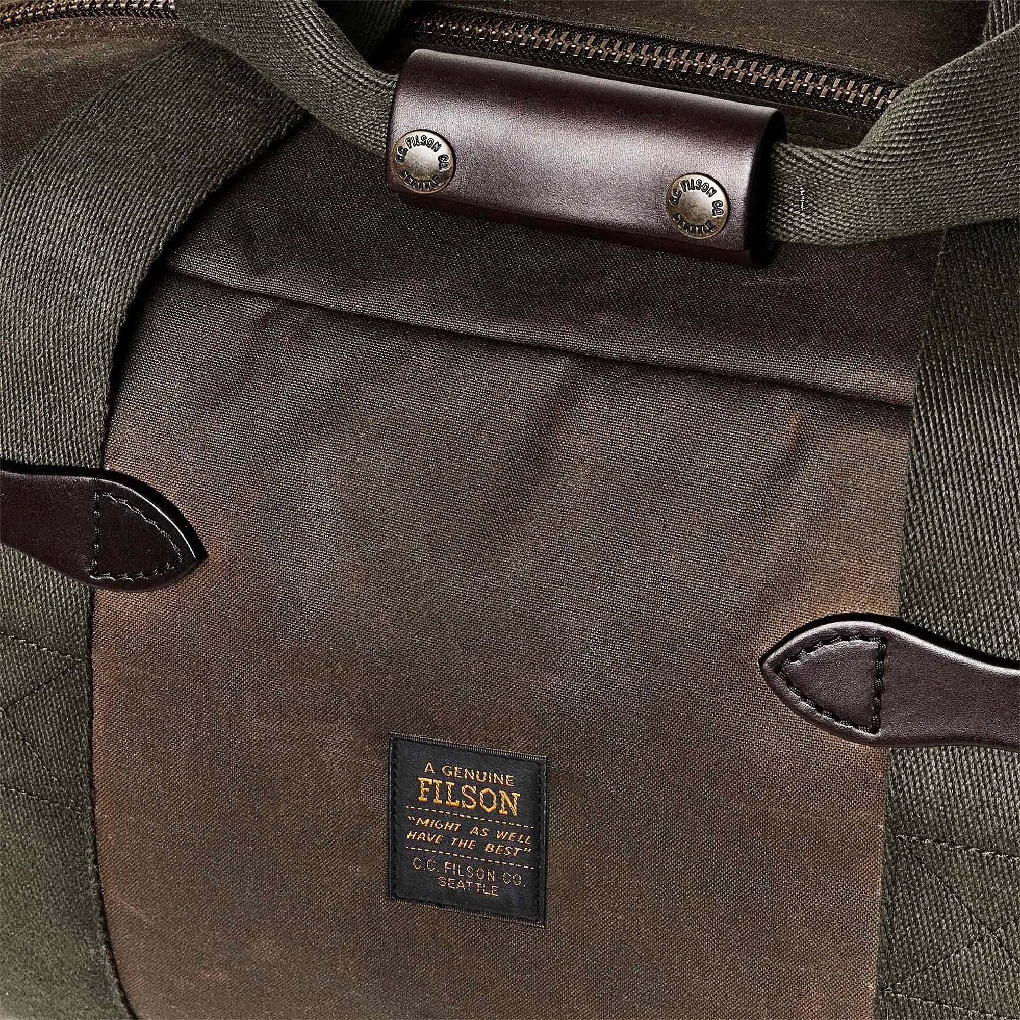 Filson Tin Cloth Small Duffle Bag - Otter Green