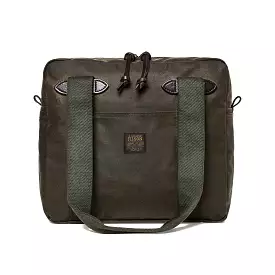 Filson Tin Cloth Tote Bag with Zipper - Otter Green