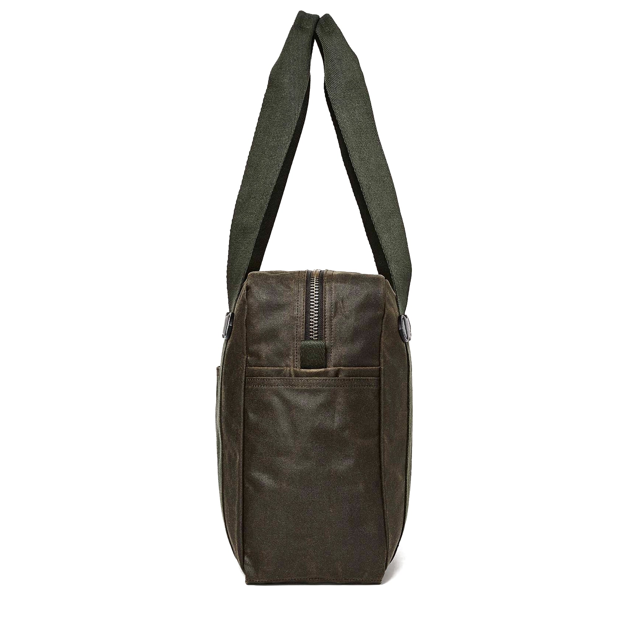 Filson Tin Cloth Tote Bag with Zipper - Otter Green