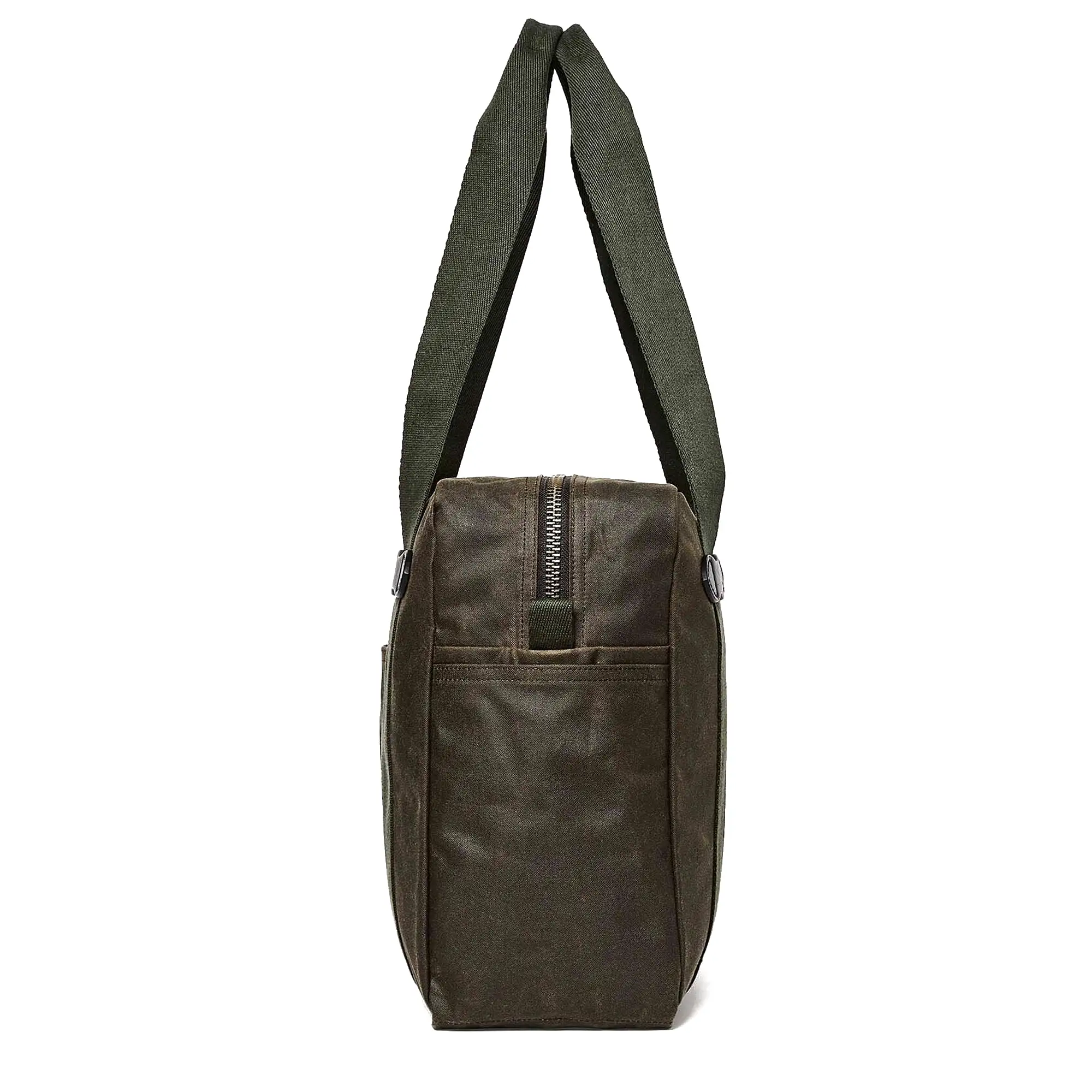 Filson Tin Cloth Tote Bag with Zipper - Otter Green