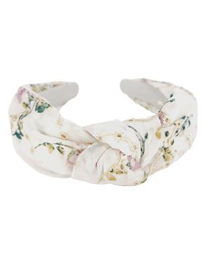 Floral Knot Headband - Ivory