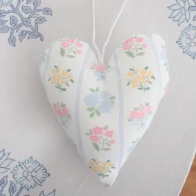 Floral Posy Fabric Heart