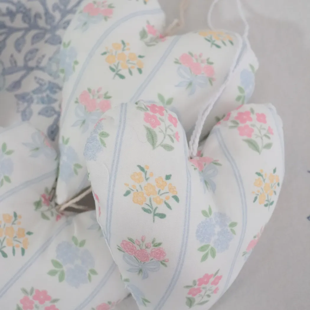 Floral Posy Fabric Heart