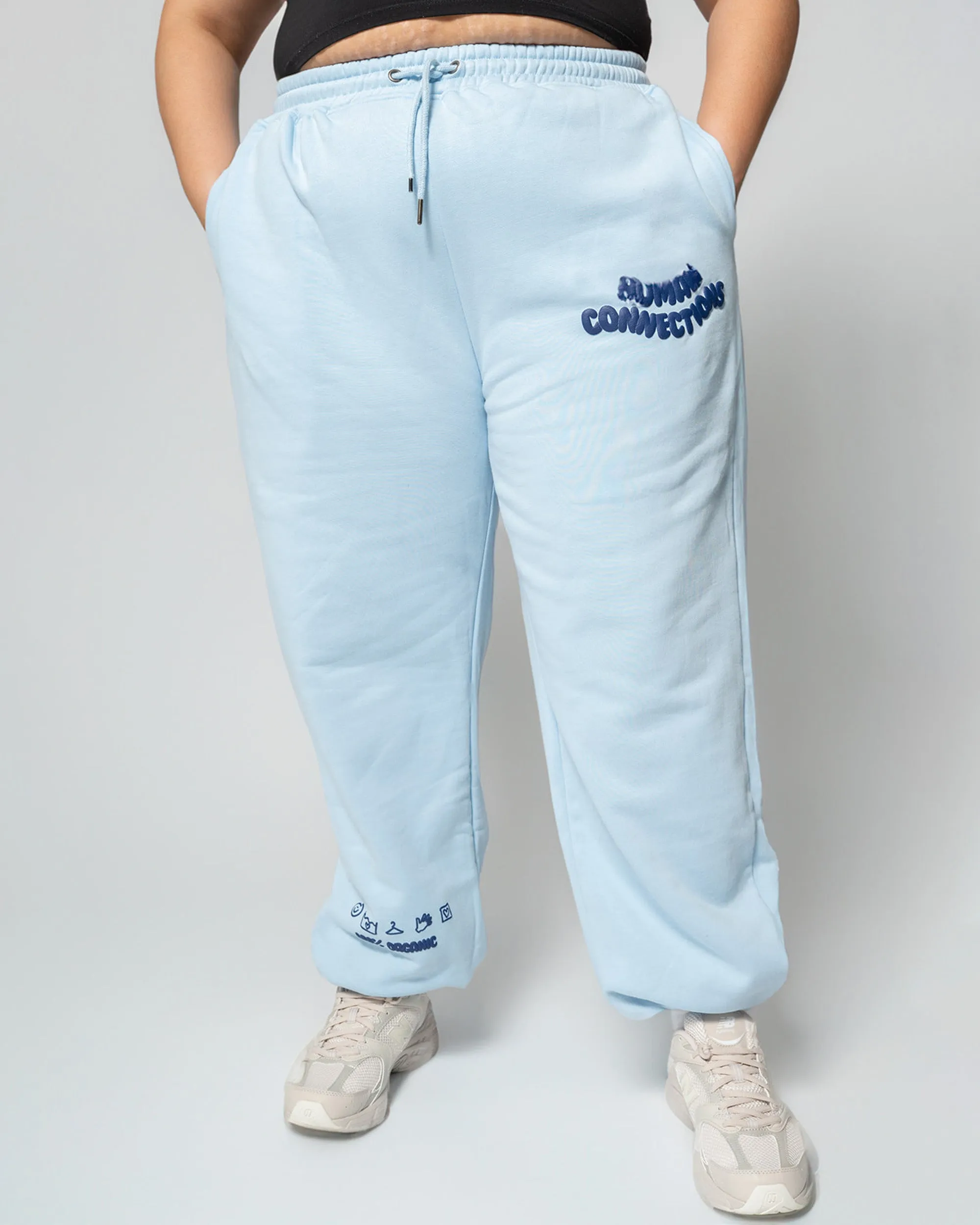 Human Connection Trackpant - Blue Mist