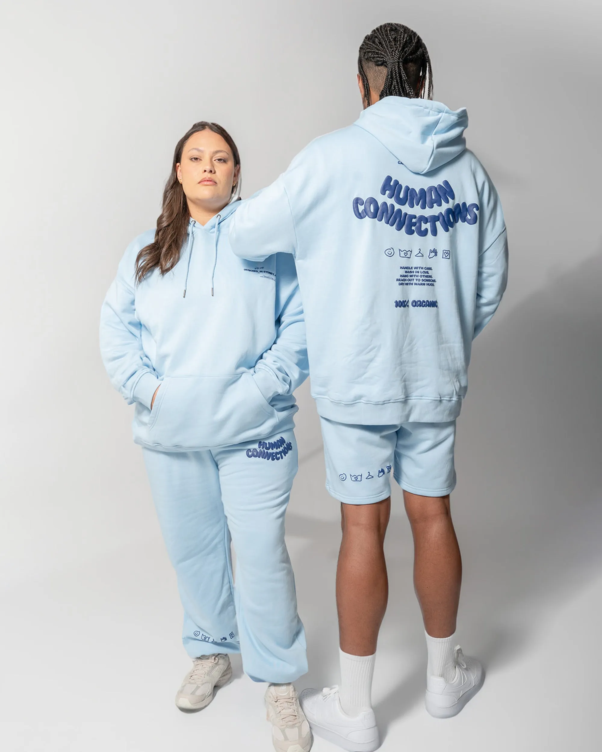 Human Connection Trackpant - Blue Mist