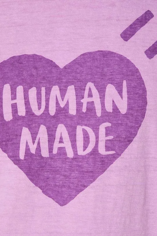 Human Made cotton t-shirt Color men’s violet color with a print HM27CS006