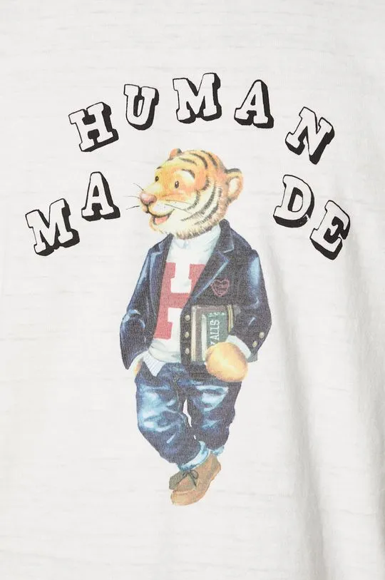 Human Made cotton t-shirt Graphic men’s white color with a print HM27TE015