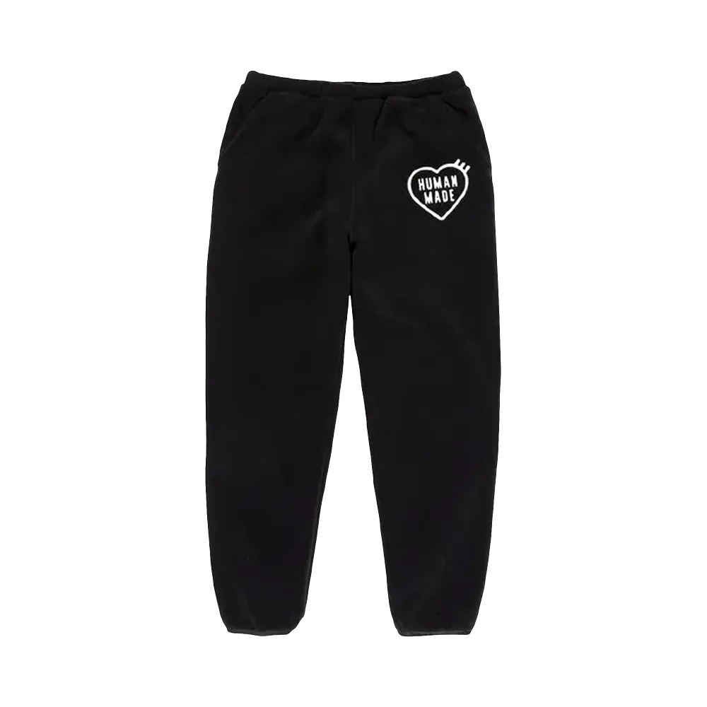 HUMAN MADE FLEECE PANTS - BLACK