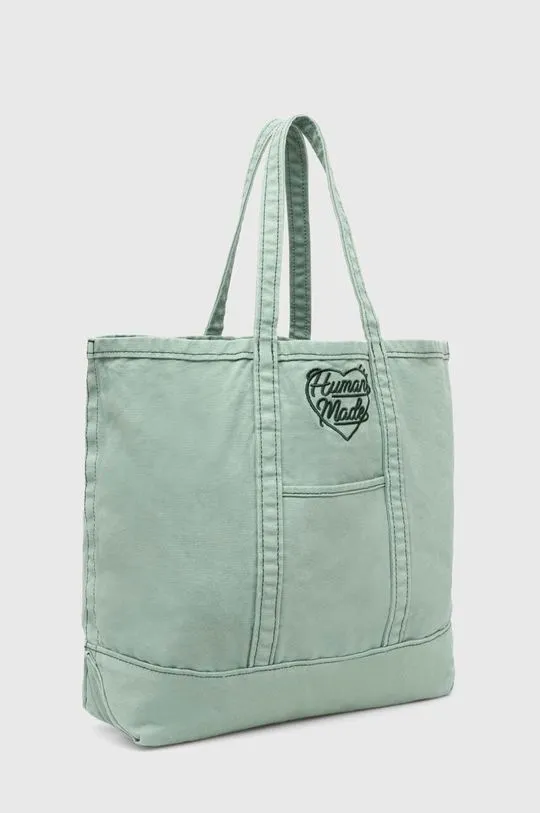 Human Made handbag Garment Dyed Tote Bag green color HM27GD037