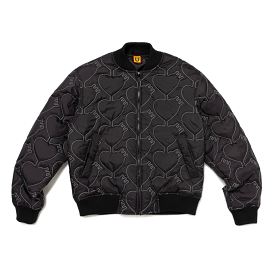 HUMAN MADE HEART QUILTING JACKET - BLACK