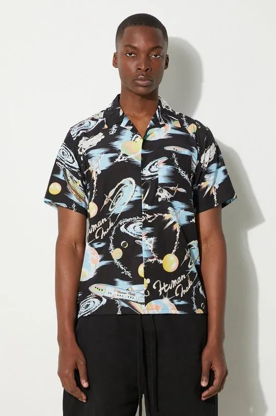 Human Made shirt Graphic Aloha men's black color regular HM27SH024