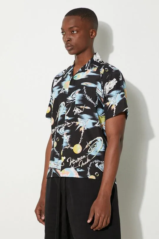 Human Made shirt Graphic Aloha men's black color regular HM27SH024