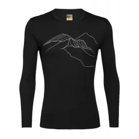 icebreaker  Mens 200 Oasis LS Crewe The Higher We Go - Intimo lana merinos - Uomo