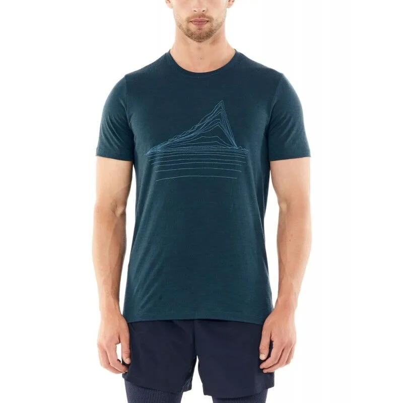 icebreaker  Mens Tech Lite SS Crewe Heating Up - Maglia merino - Uomo