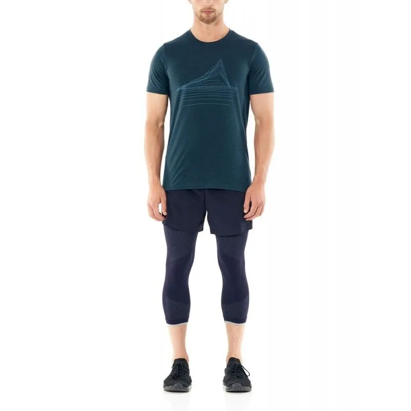 icebreaker  Mens Tech Lite SS Crewe Heating Up - Maglia merino - Uomo