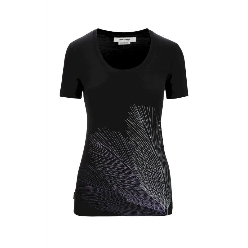 icebreaker  Tech Lite II SS Scoop Tee Plume - Maglia merino - Donna