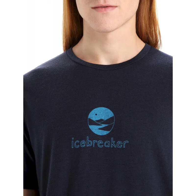 icebreaker  Tech Lite II SS Tee Icebreaker Essential Logo - Maglia merino - Uomo