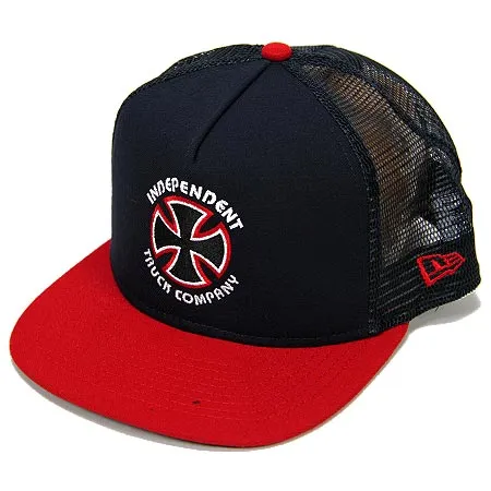 Independent Bauhaus Cross New Era Trucker Snap-Back Hat