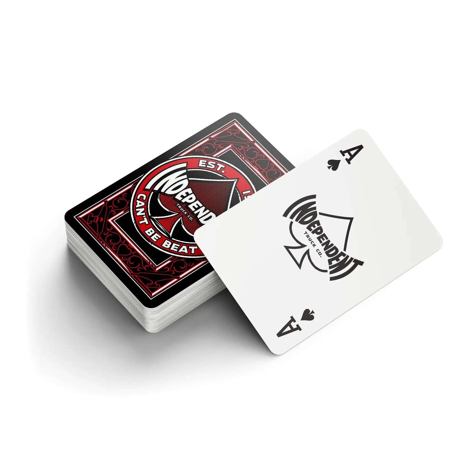 Independent Can't Be Beat Playing Cards Black/Red