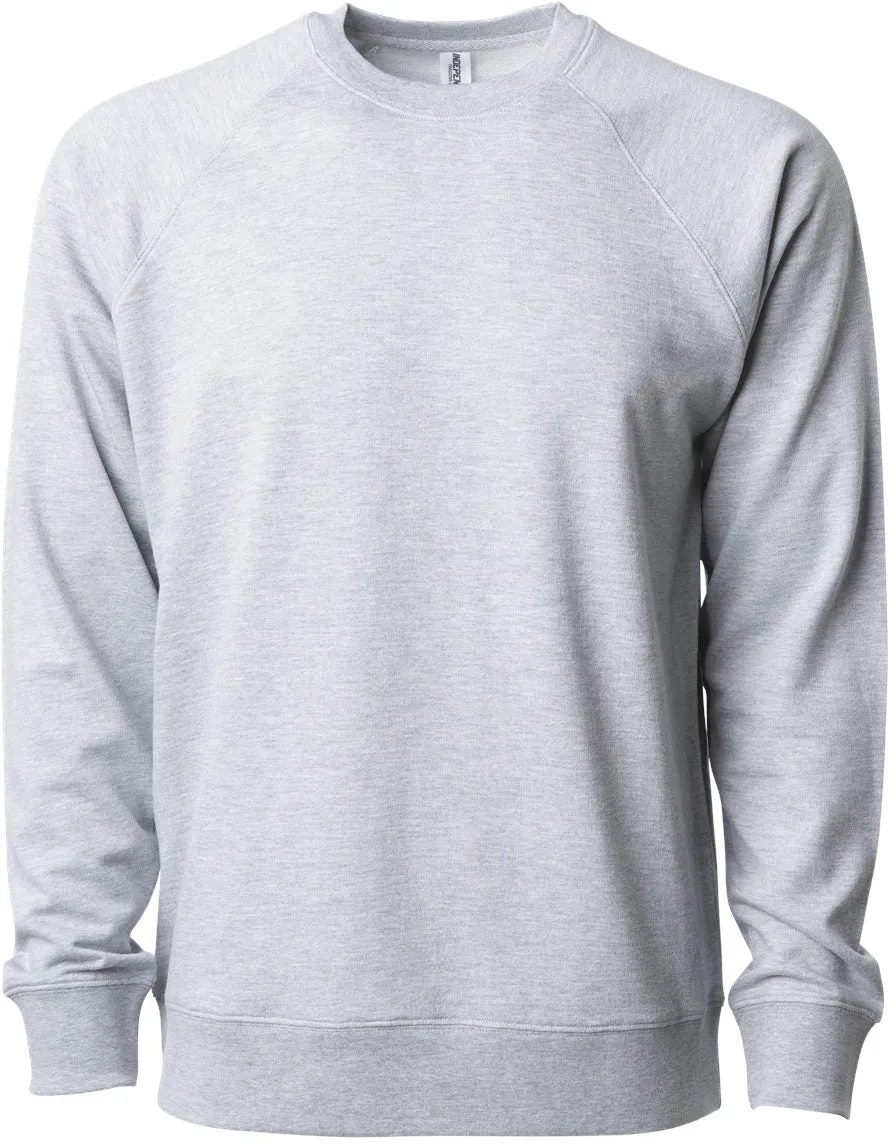 Independent Trading Co. Icon Unisex Lightweight Loopback Terry Crewneck Sweatshirt