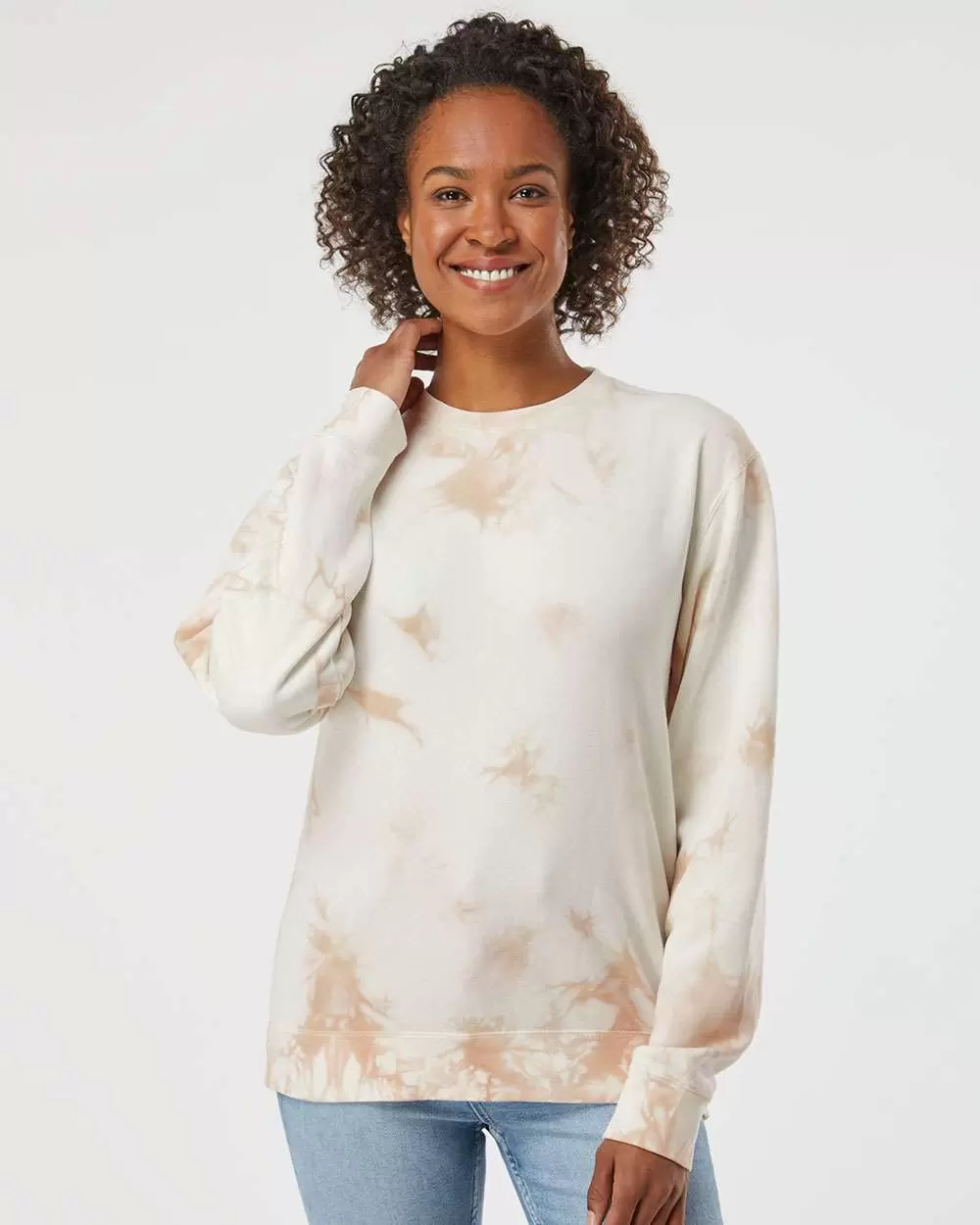 Independent Trading Co. PRM3500TD Midweight Tie-Dyed Sweatshirt SKU: PRM3500TD