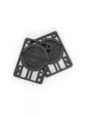 Independent Trucks  Indy Riser Pads (Pack of 2) Black 1/4"