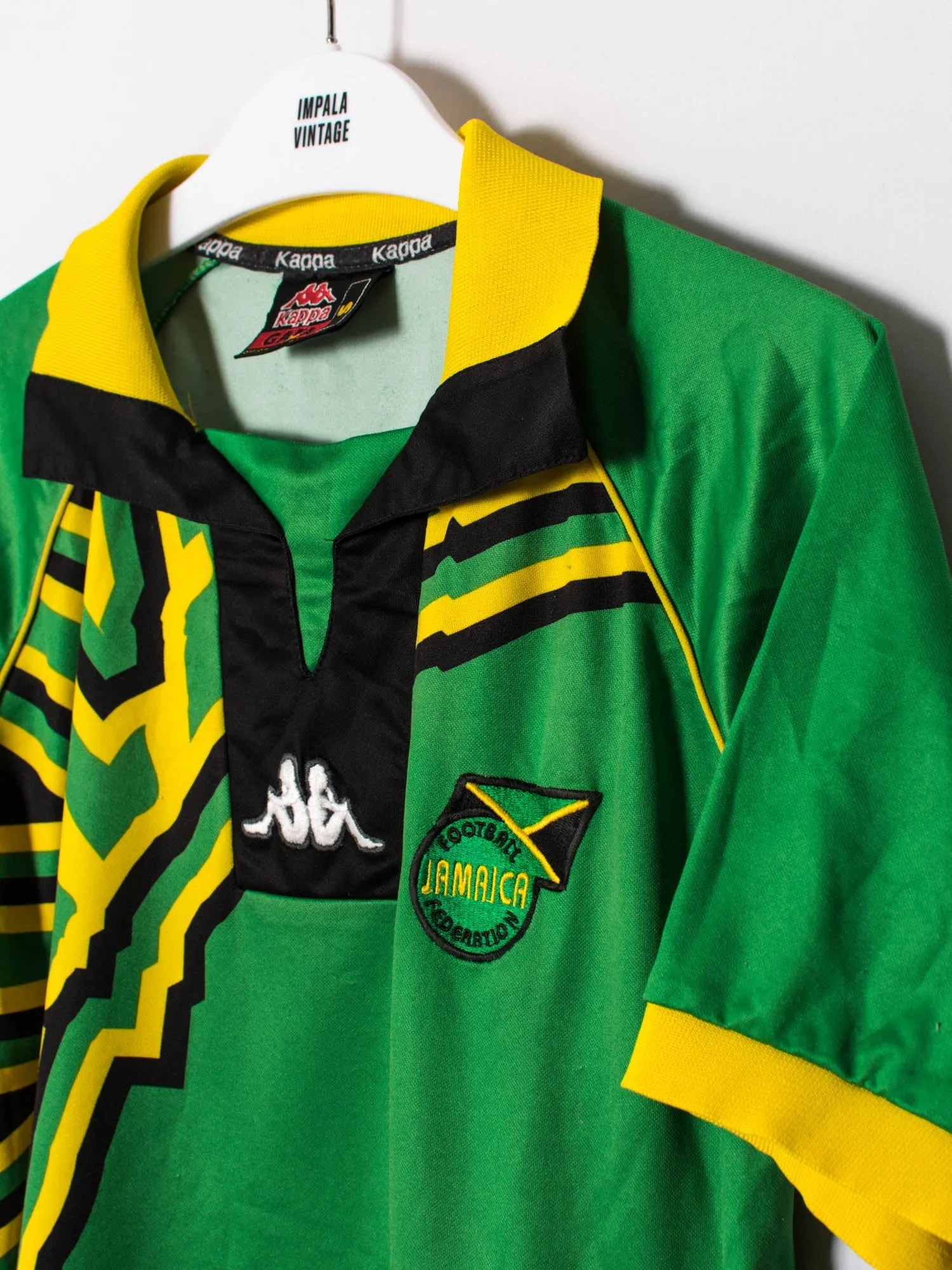 Jamaica Federation Kappa Official Football 1998 Away Jerset