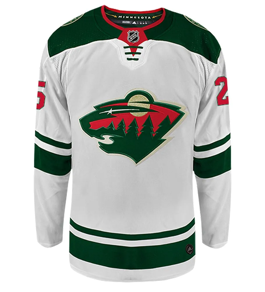 Jonas Brodin Minnesota Wild Adidas Authentic Away NHL Hockey Jersey     