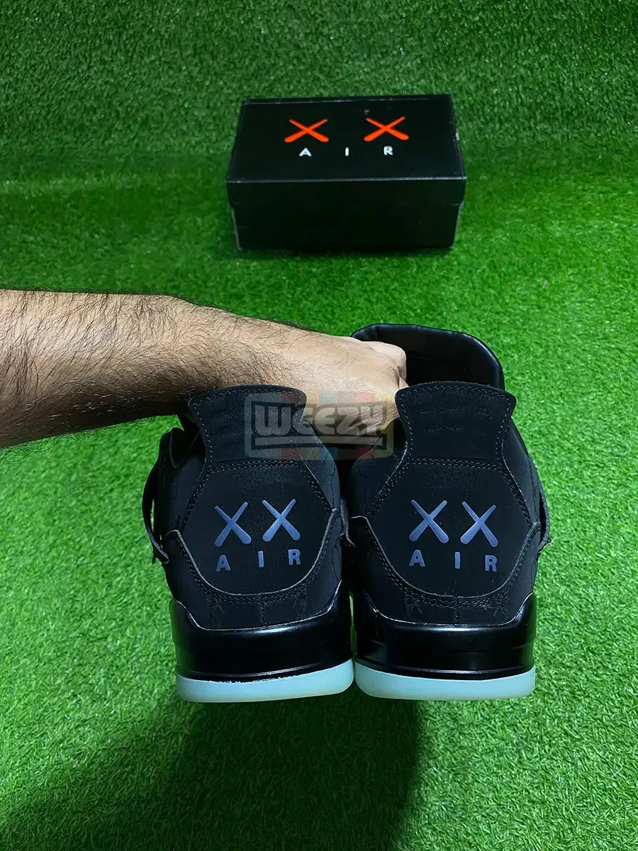 Jordan 4 (Kaws xx) (Blk) (Premium Quality)