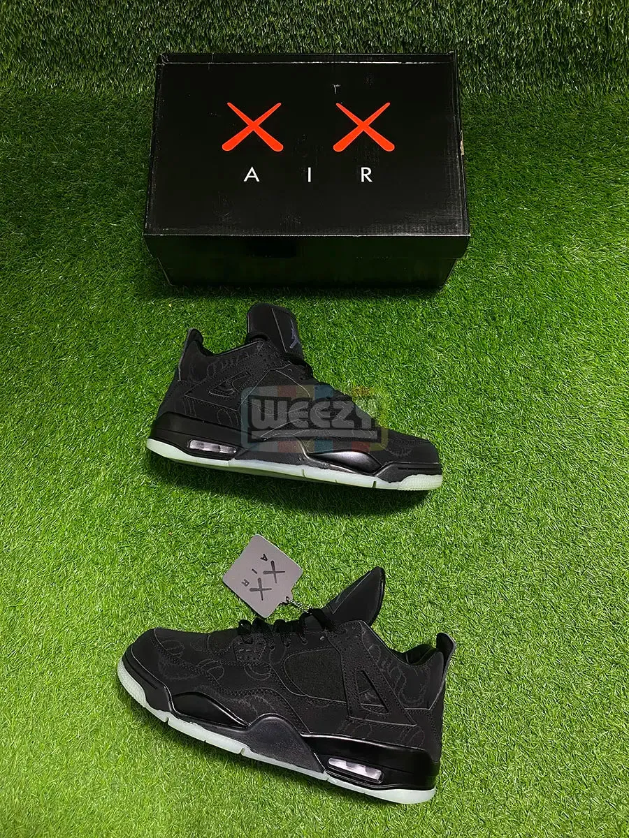 Jordan 4 (Kaws xx) (Blk) (Premium Quality)