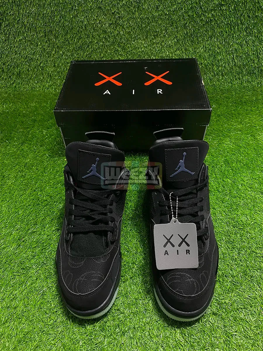 Jordan 4 (Kaws xx) (Blk) (Premium Quality)