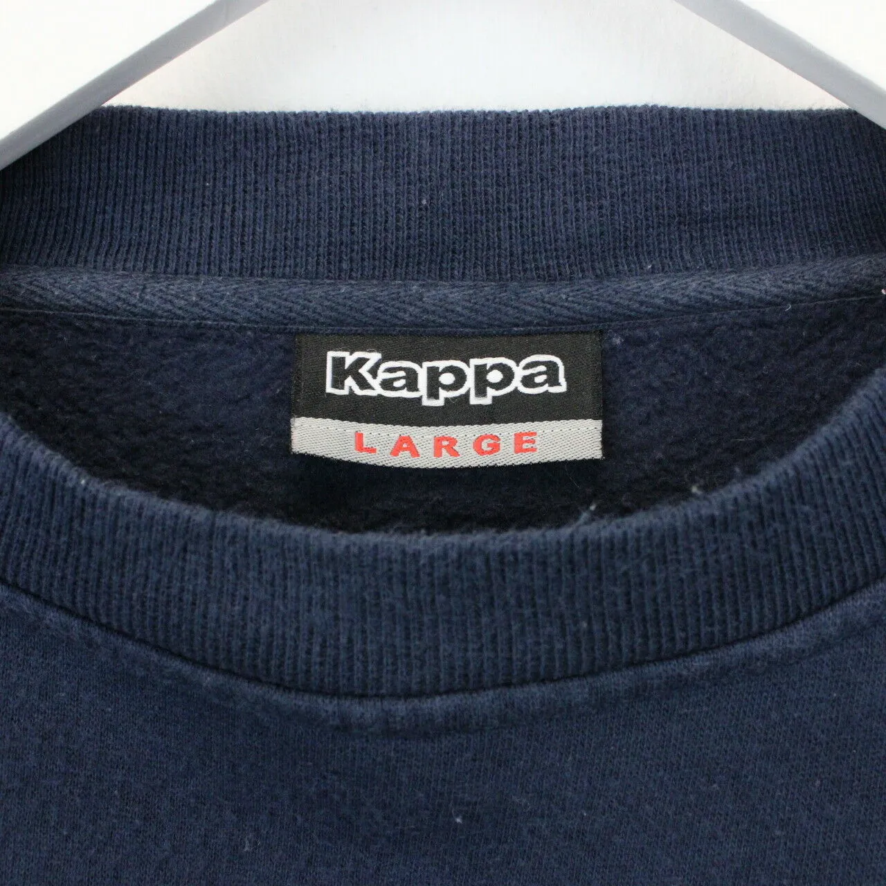 KAPPA 00s Sweatshirt Navy Blue | Large