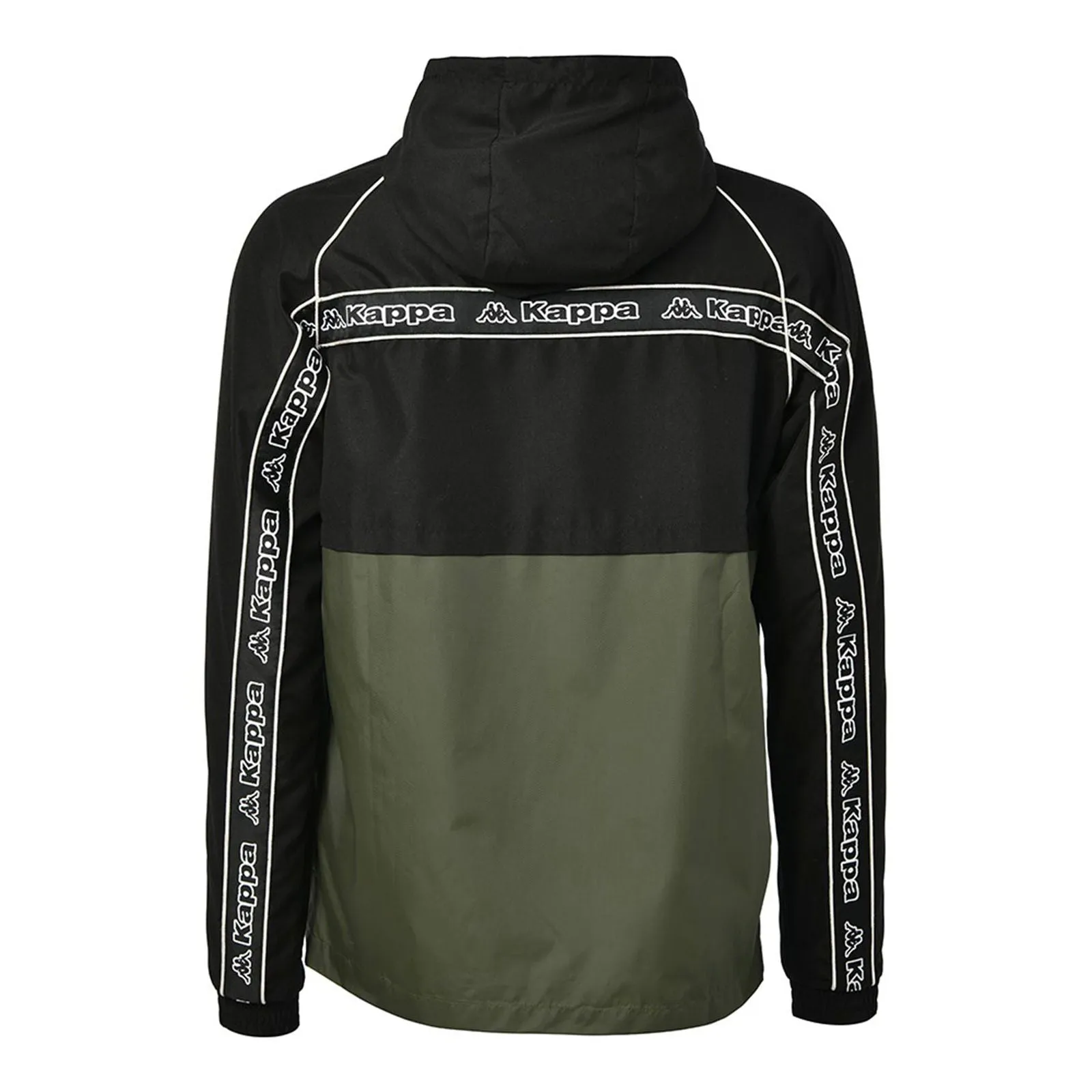 Kappa Risano Smock Jacket - Black/Green