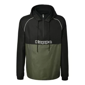 Kappa Risano Smock Jacket - Black/Green